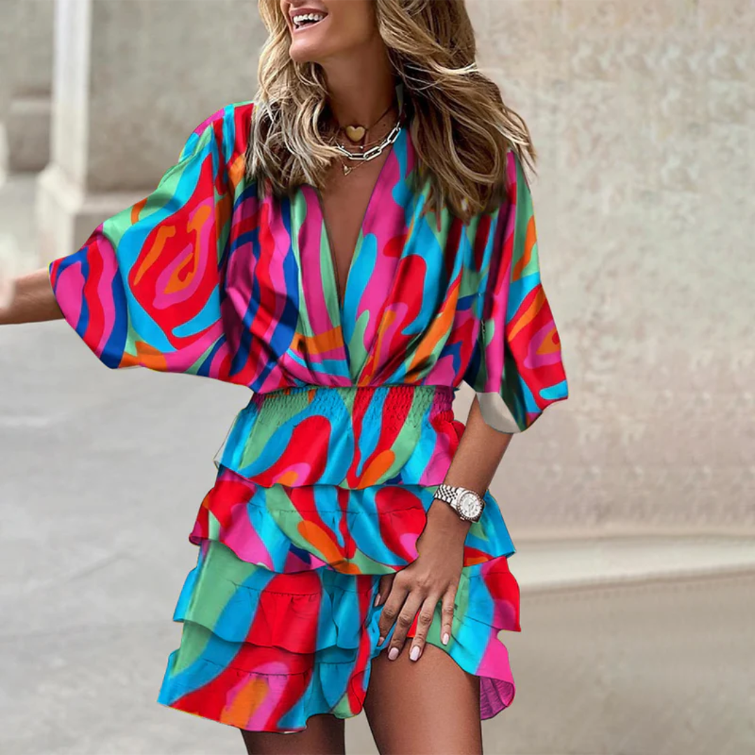 Agathe – Robe Mini Femme Chic et Décontractée 6