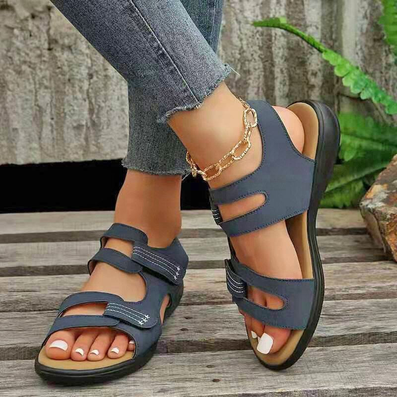 Angélique - Sandales orthopédiques de loisirs Bleu