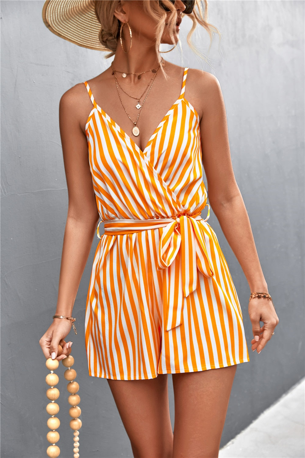 Angélique – Combinaison Rayée Femme Coupe Flatteuse et Moderne 3