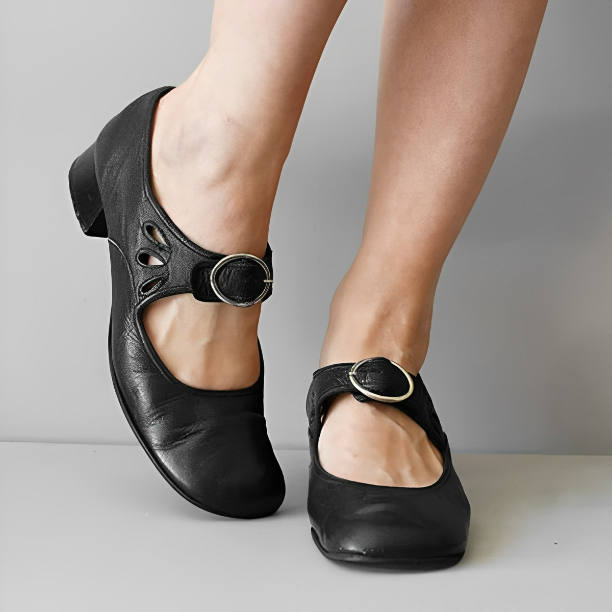 Aurélie - Boucle Shallow Chaussures individuelles Noir