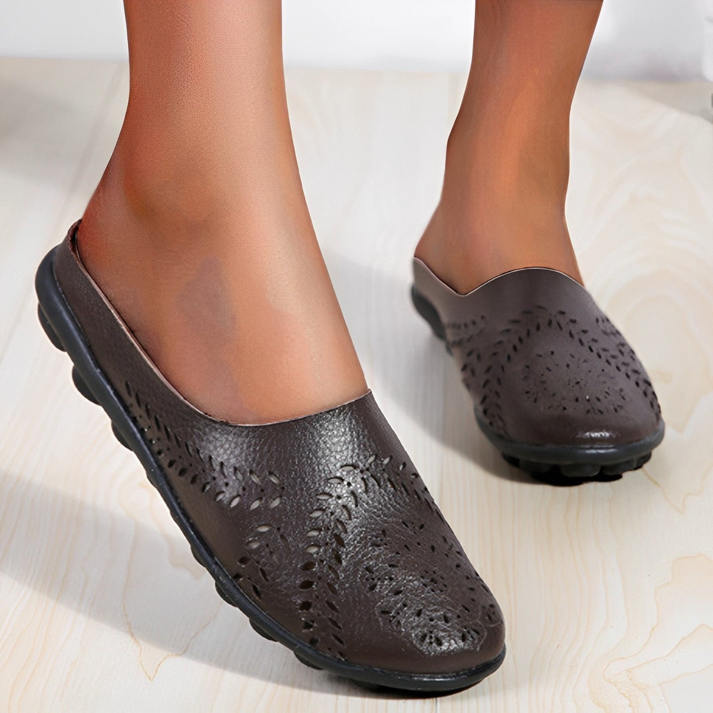 Bénédicte - Damen Etch Loafers Café