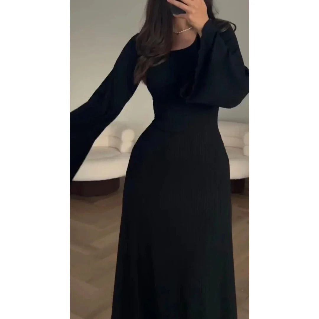 Babette - Robe longue de soirée stylée Noir