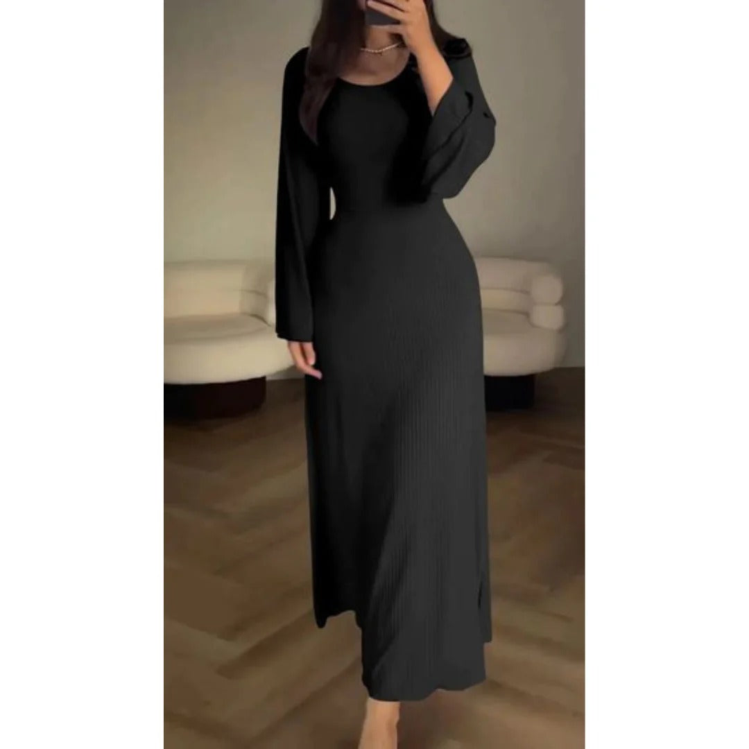 Babette - Robe longue de soirée stylée Noir