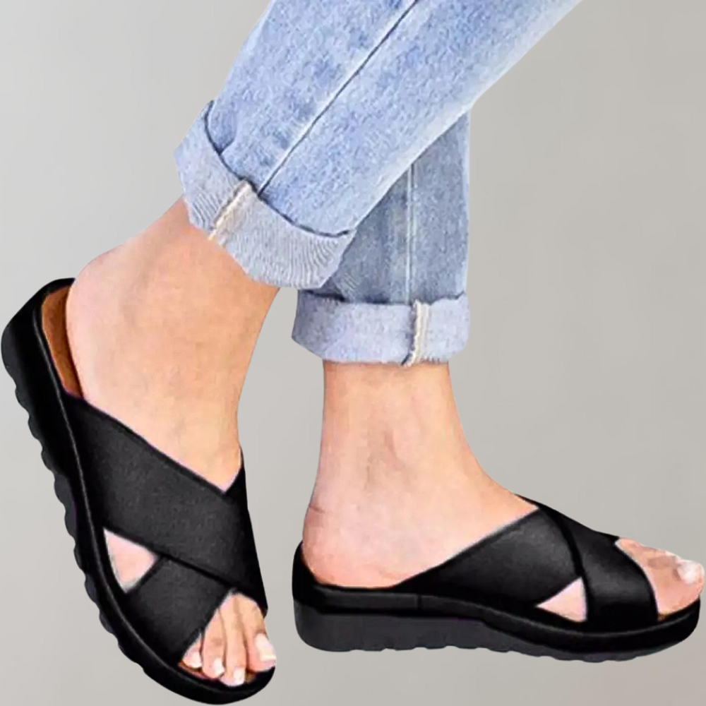 Baptista - Chaussons confortables pour femmes Noir