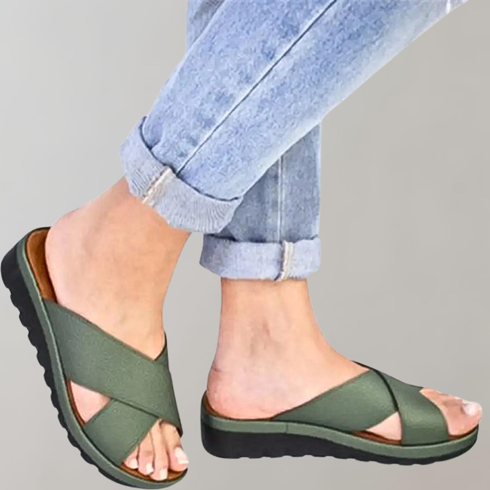 Baptista - Chaussons confortables pour femmes vert