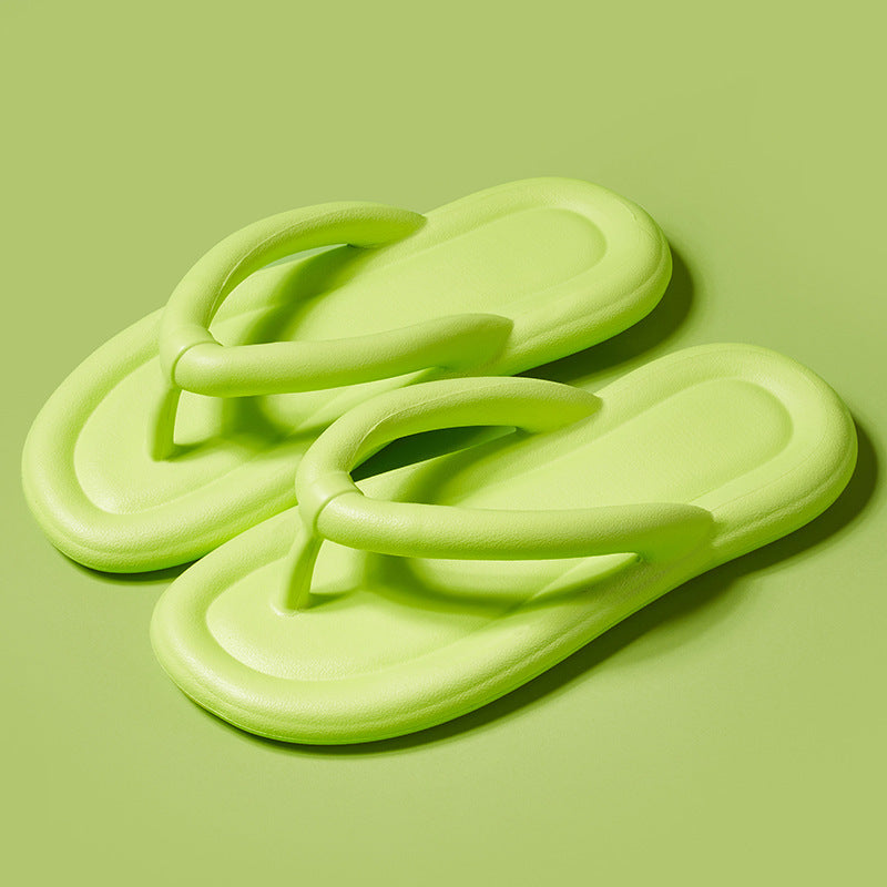 Basile - Pantoufles antidérapantes souples et confortables Jaune-vert