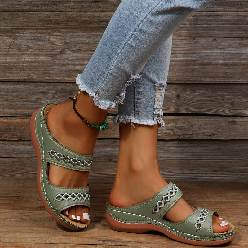 Baya - Sandales Femme Confort et soutien Tous les jours vert