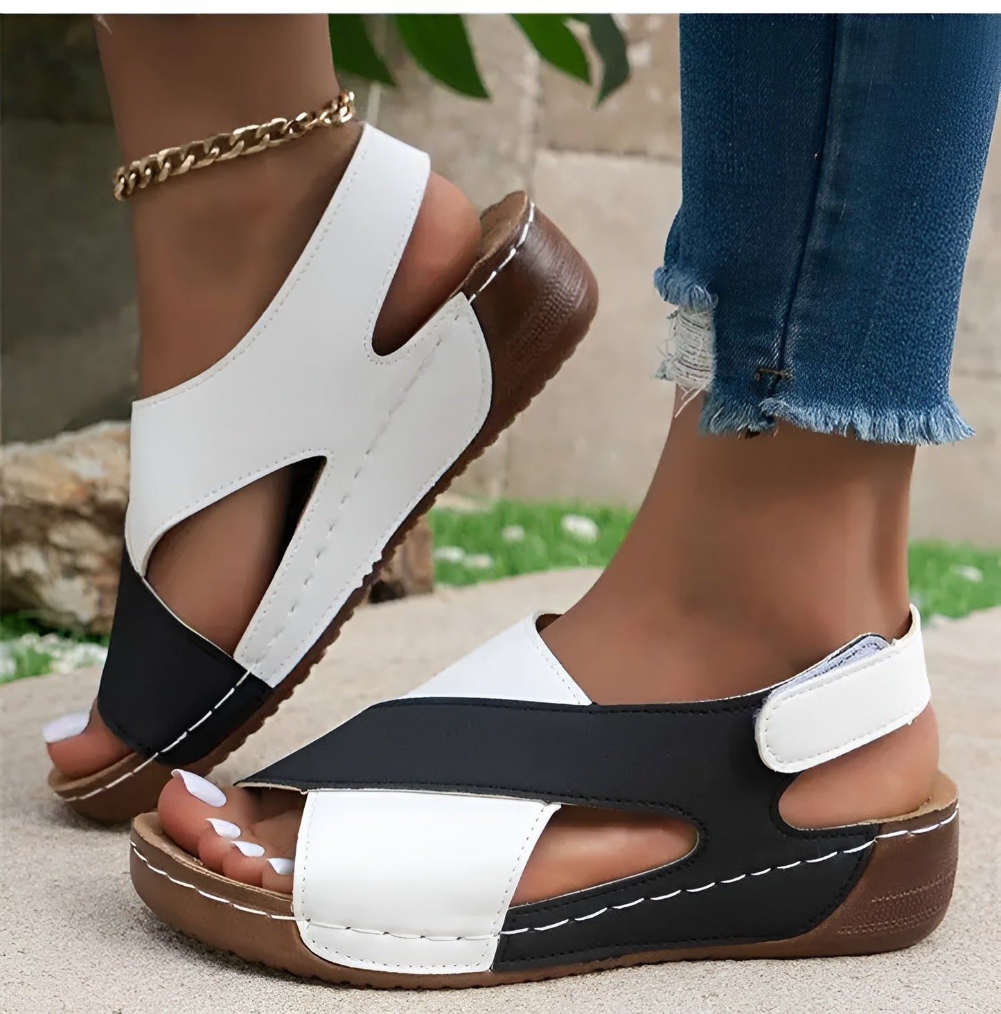 Belinda - Sandales orthopédiques pour femmes Confort et style Blanc