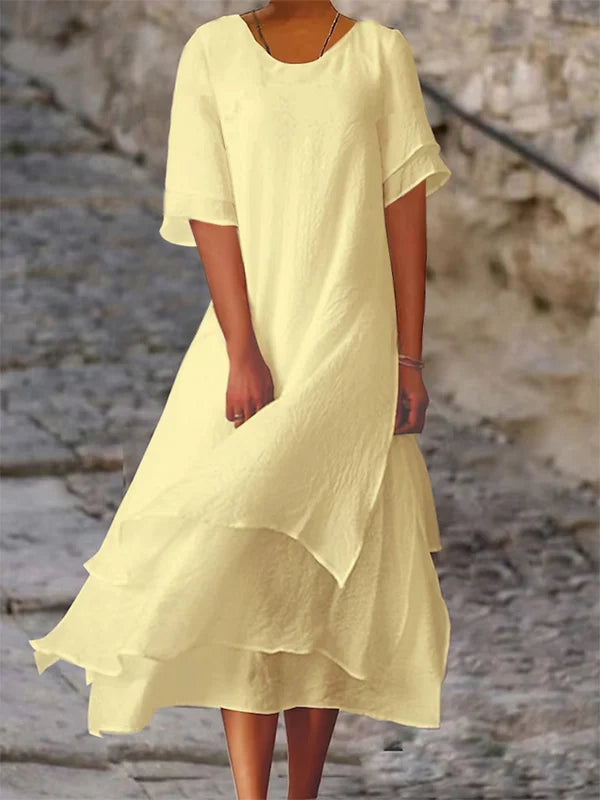 Belinea - Robe de bloc chic et élégante Jaune