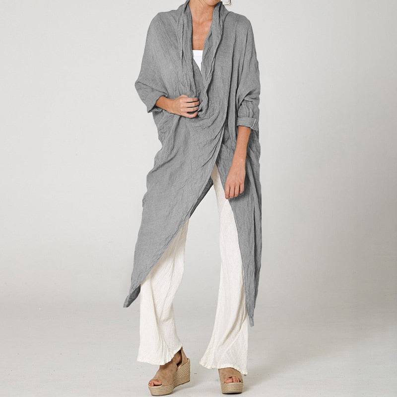 Belle - Tunique d'été asymétrique Gris
