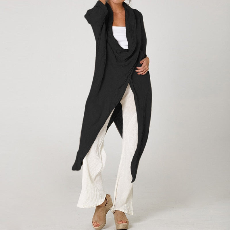 Belle - Tunique d'été asymétrique Noir