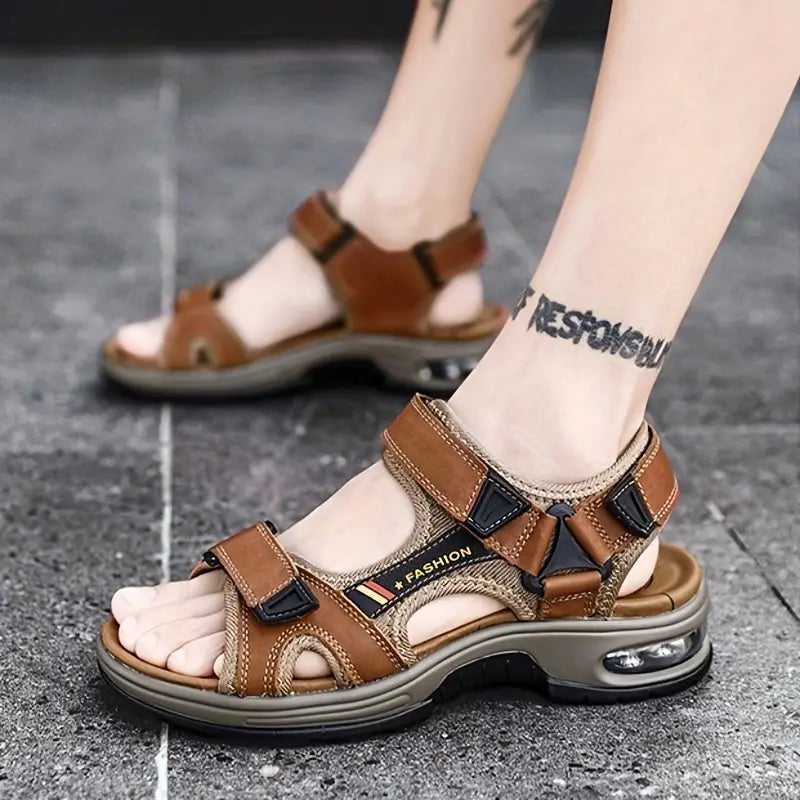 Billie - Sandales thérapeutiques orthopédiques Marron clair