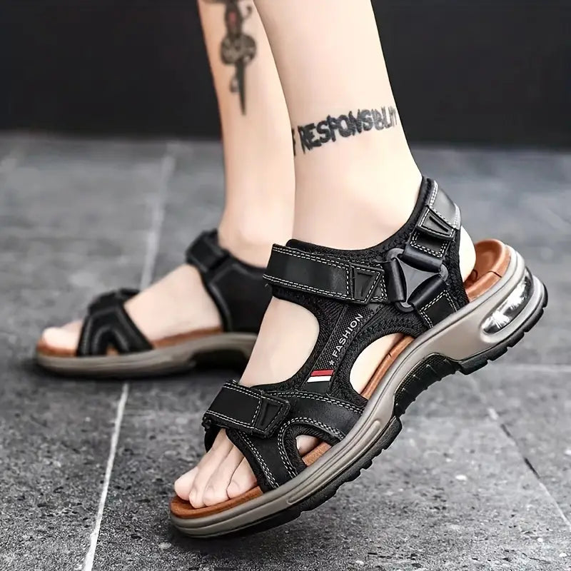 Billie - Sandales thérapeutiques orthopédiques Noir
