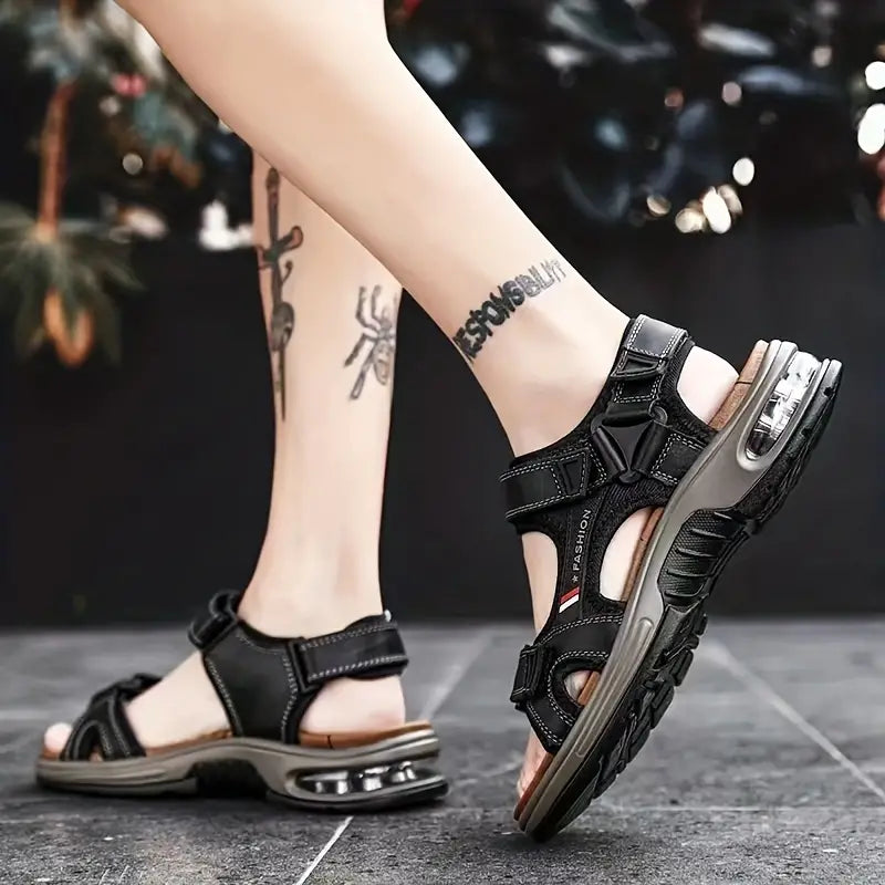 Billie - Sandales thérapeutiques orthopédiques Noir