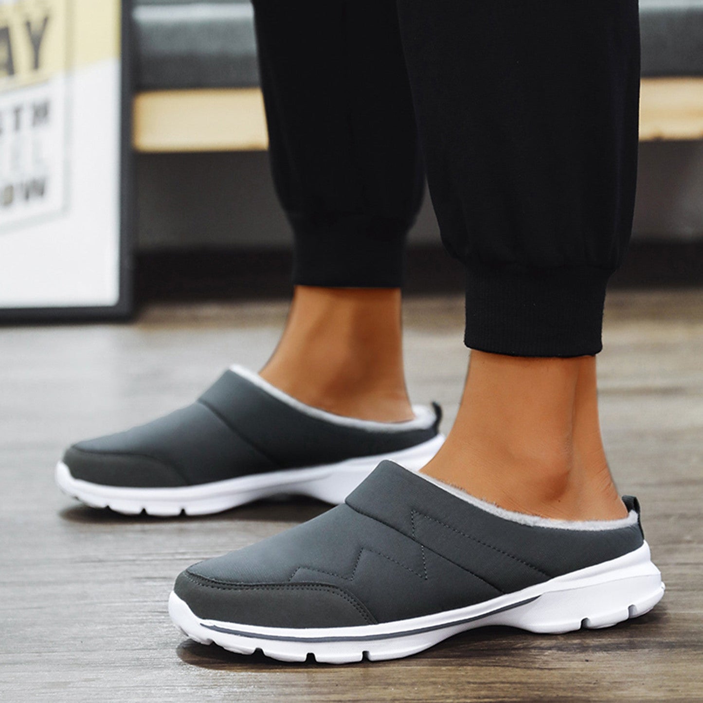 Briana - Chaussures orthopédiques à enfiler gris
