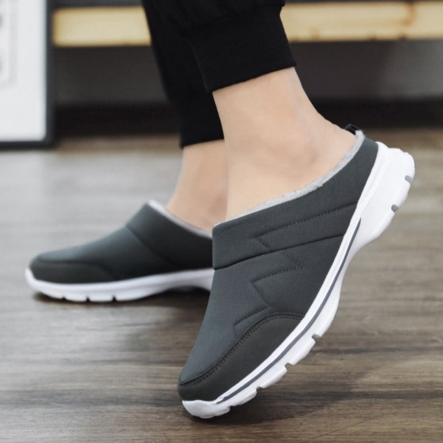 Briana - Chaussures orthopédiques à enfiler gris
