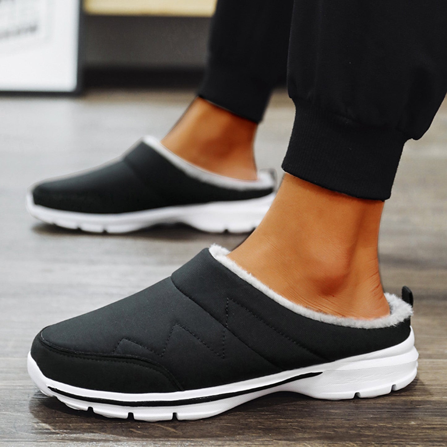 Briana - Chaussures orthopédiques à enfiler noir