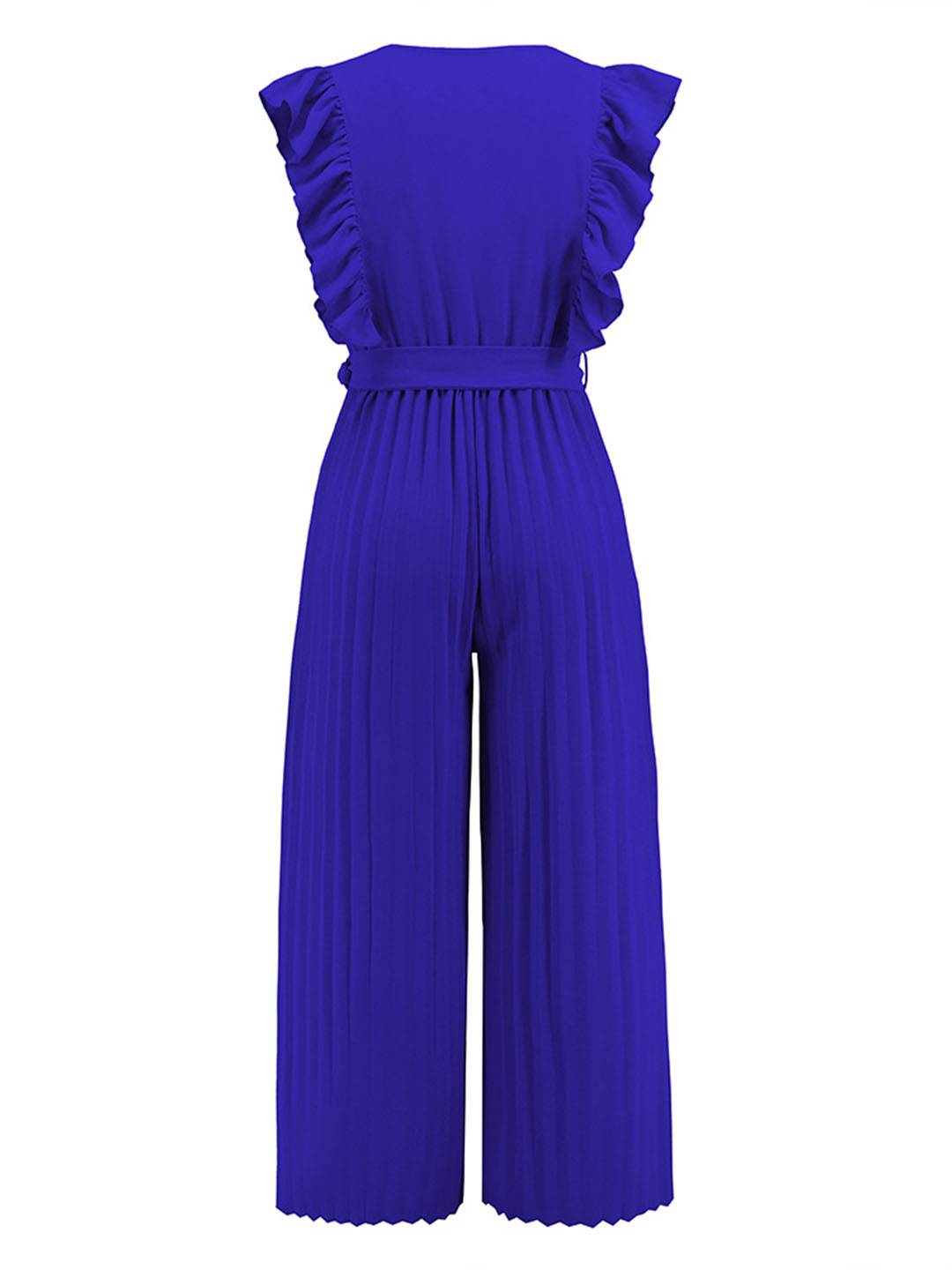 Honorine – Combinaison Femme V-Cou Volants Bohème Élégante