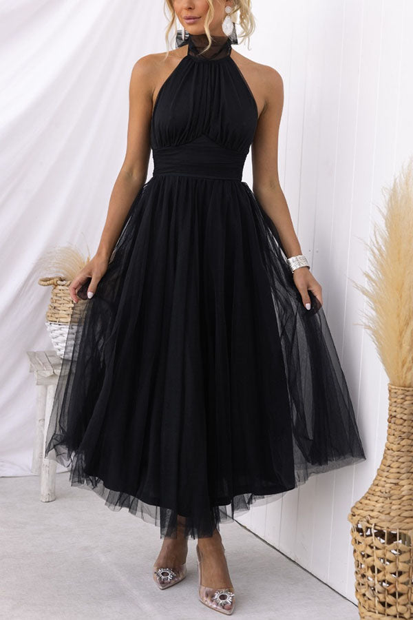 Camille - Robe de soirée à paillettes scintillantes Noir