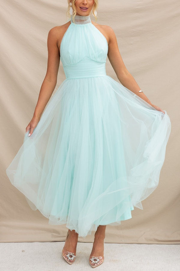 Camille - Robe de soirée à paillettes scintillantes Vert