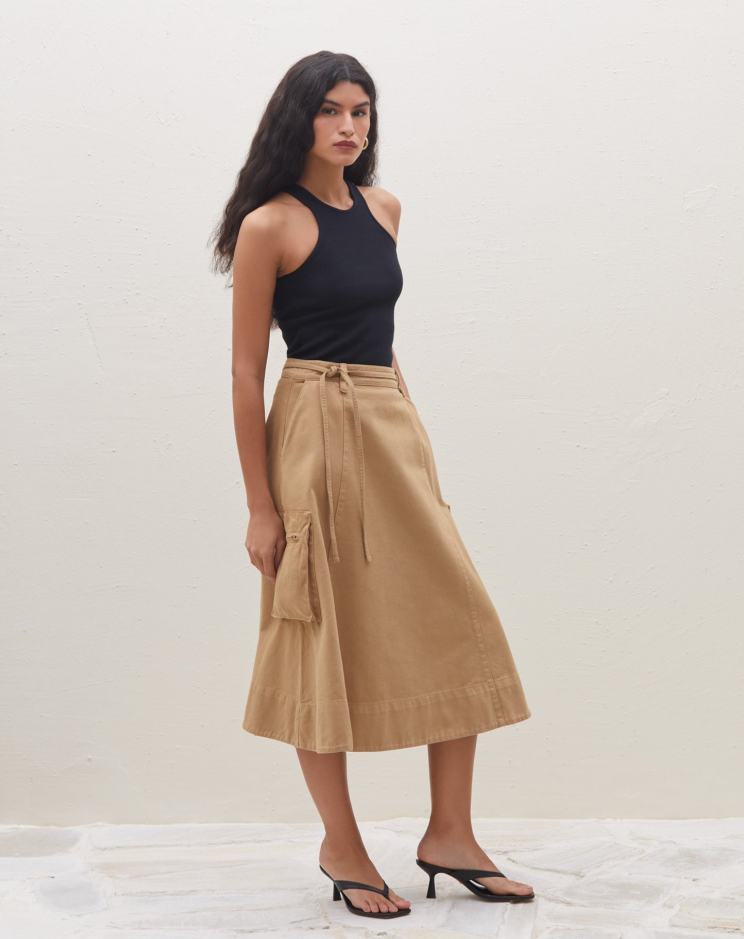 Capucine – Jupe Midi Femme Style Utilitaire Moderne 4