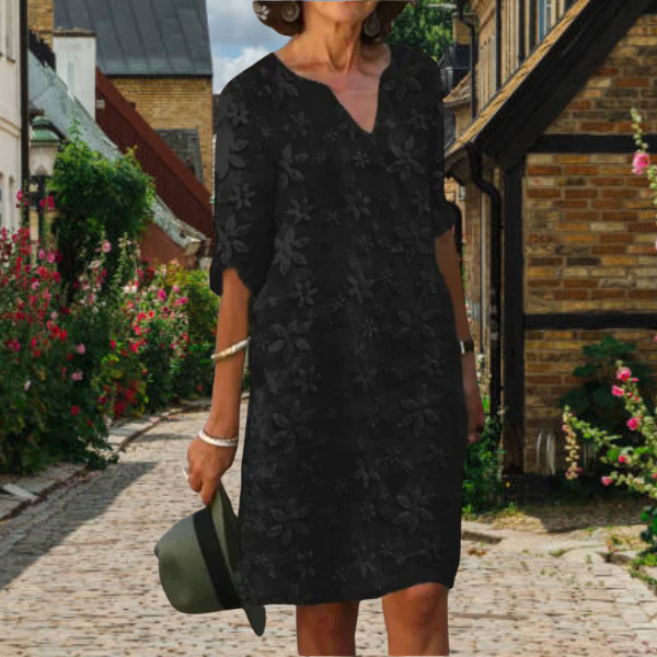 Charline - Robe élégante pour femme Noir