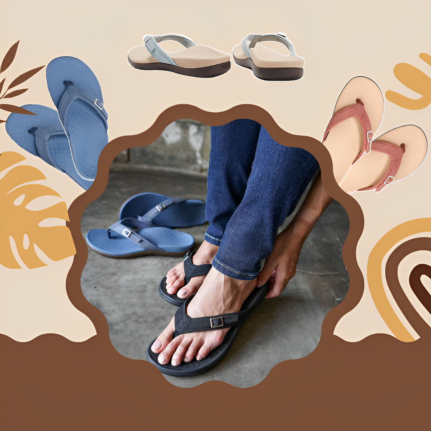 Amélie - Sandales d'été orthopédiques pour femmes