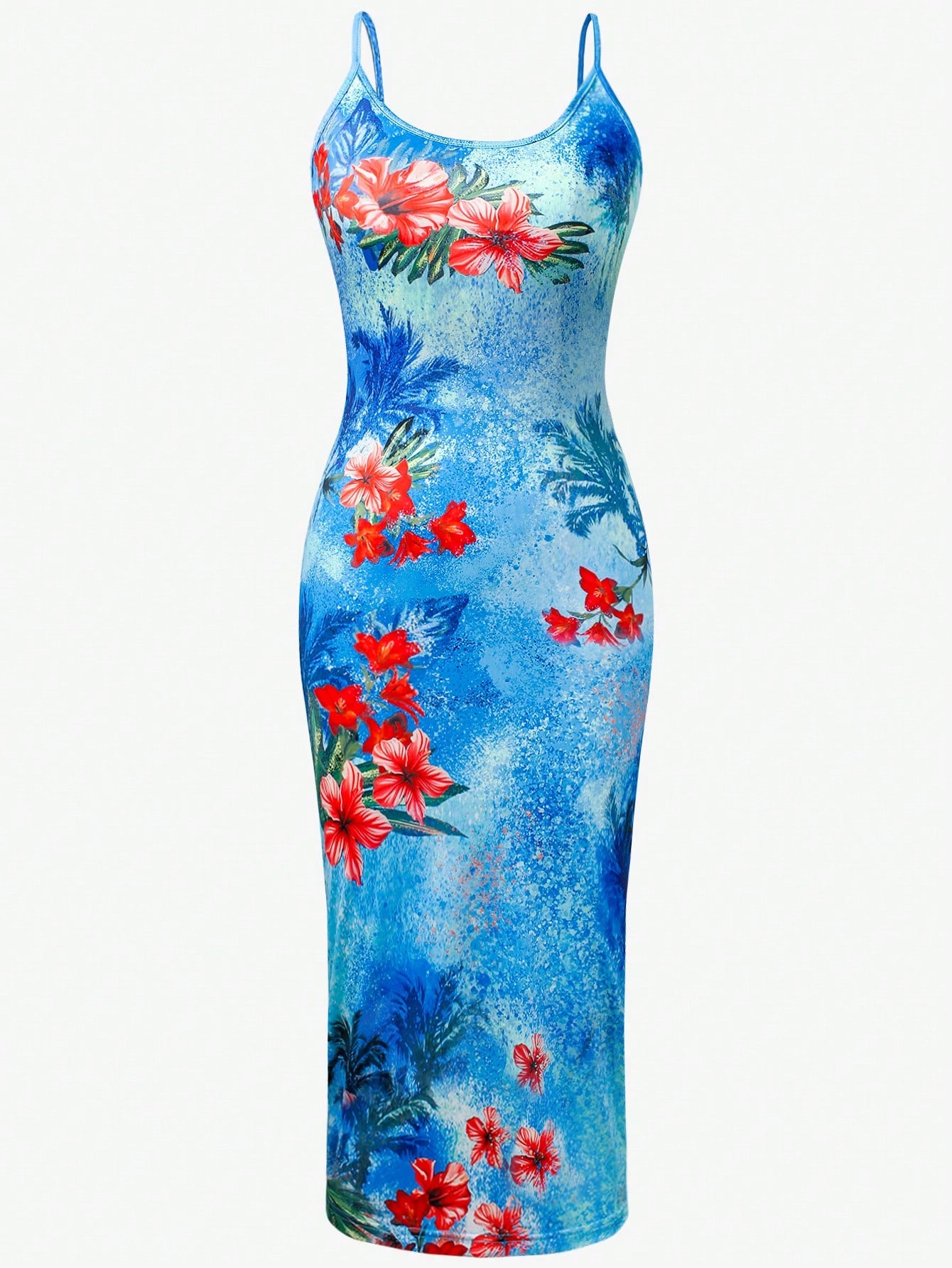 Dulcie – Robe de Plage Femme Moulante Imprimé Tropical Vacances 5