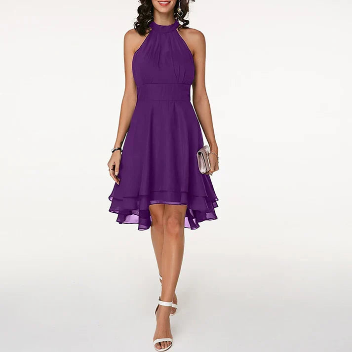 Faustine - Robe de cocktail élégante pour femme Lila