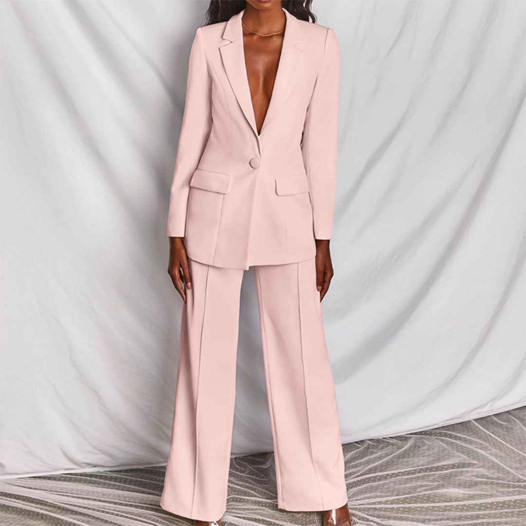Flavie – Ensemble Femme Blazer avec Pantalon Élégant 11