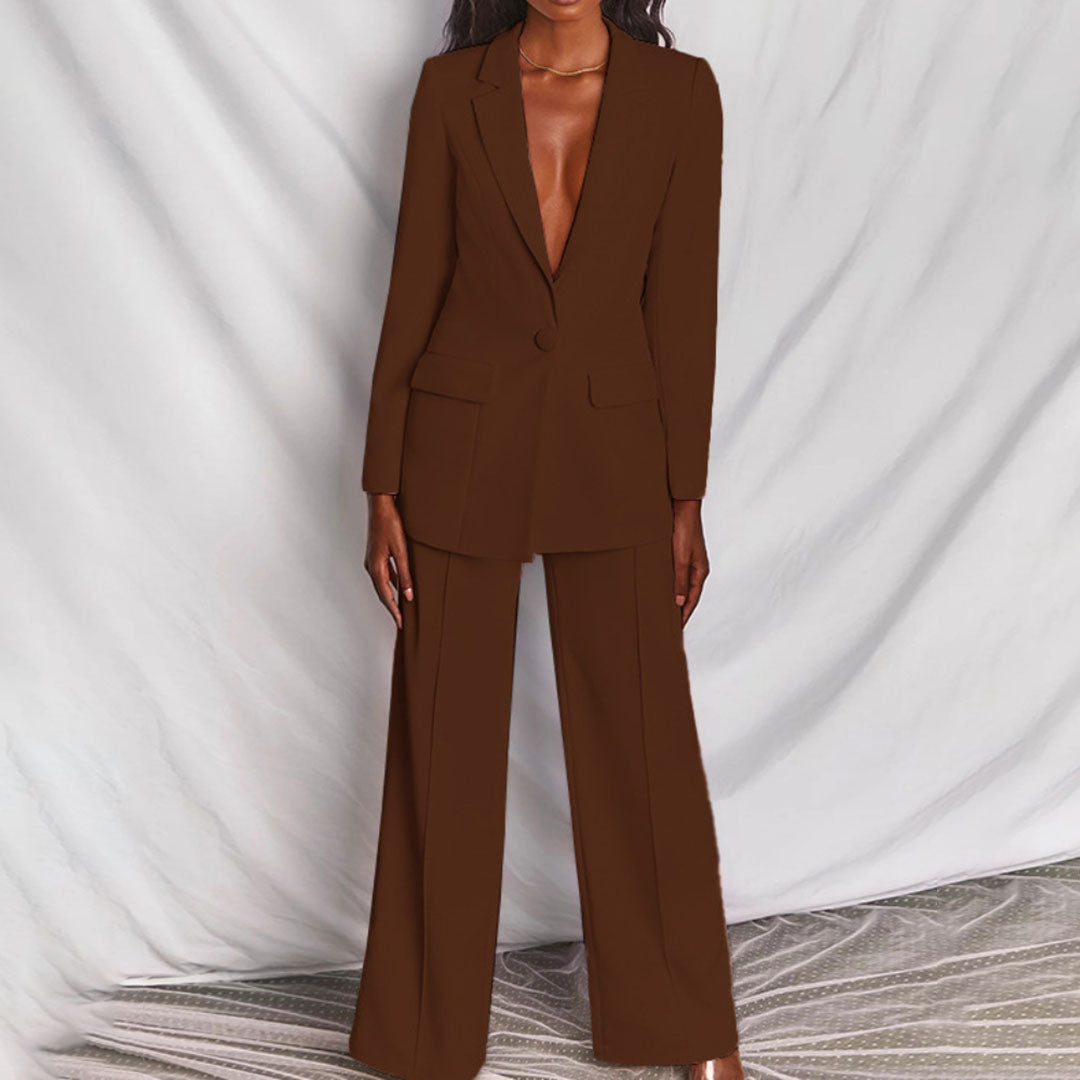 Flavie – Ensemble Femme Blazer avec Pantalon Élégant 12