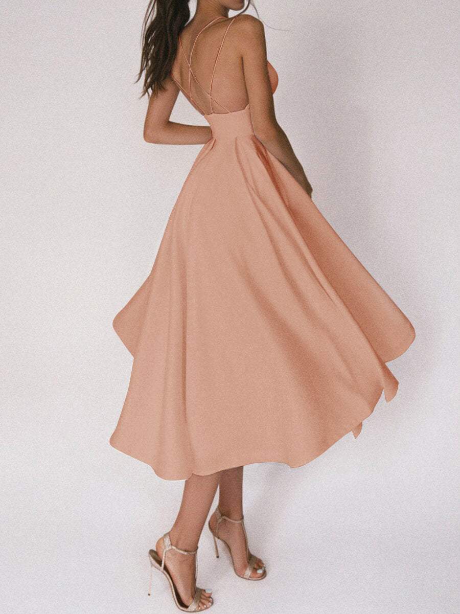 Flavie – Robe Élégante Femme avec Col en V Tendance 15