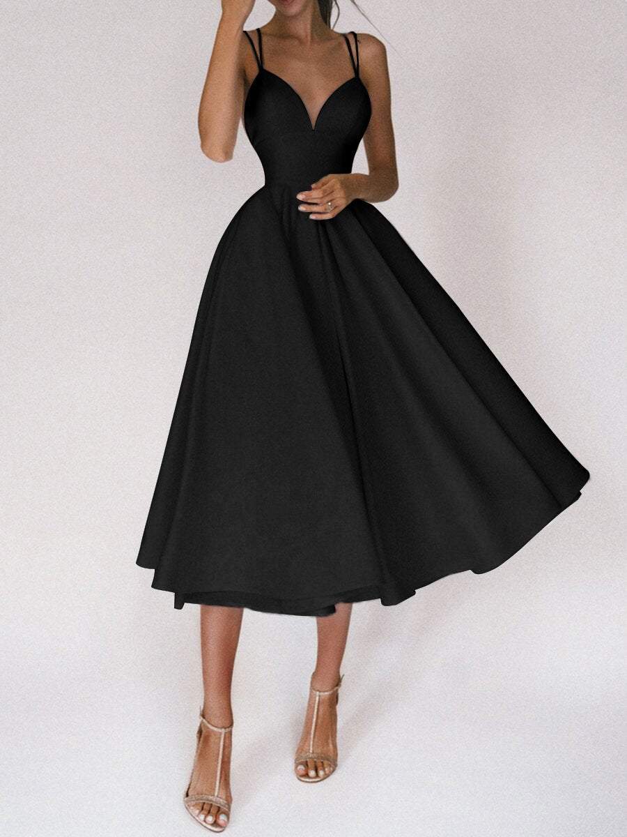 Flavie – Robe Élégante Femme avec Col en V Tendance 17