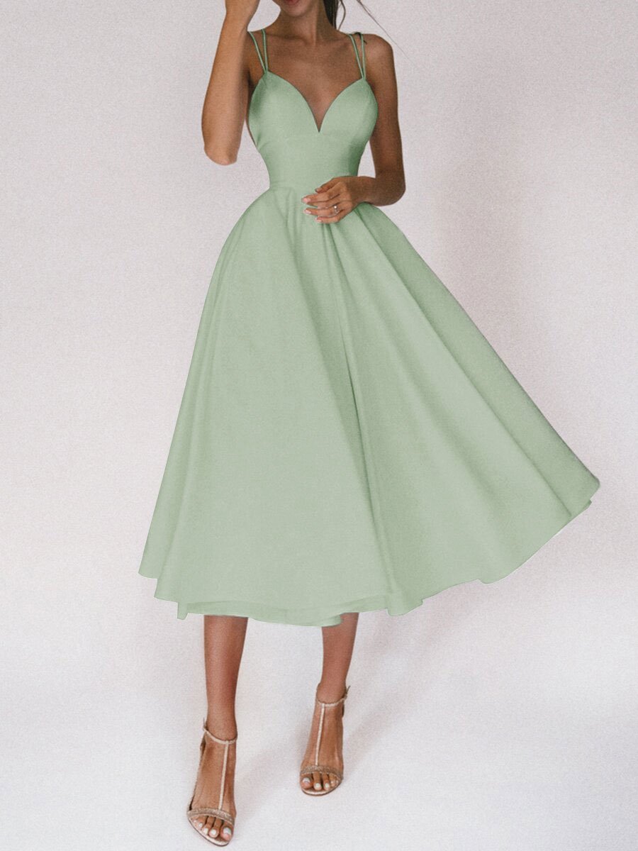Flavie – Robe Élégante Femme avec Col en V Tendance 20