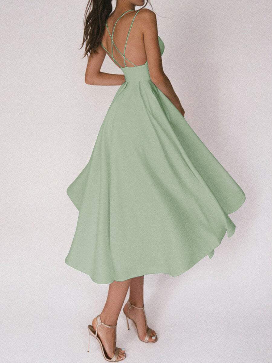 Flavie – Robe Élégante Femme avec Col en V Tendance 21