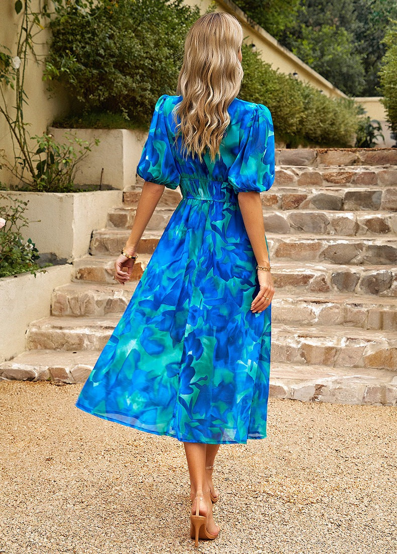 Gaella - Elegant and comfortable summer dress Bleu 2
