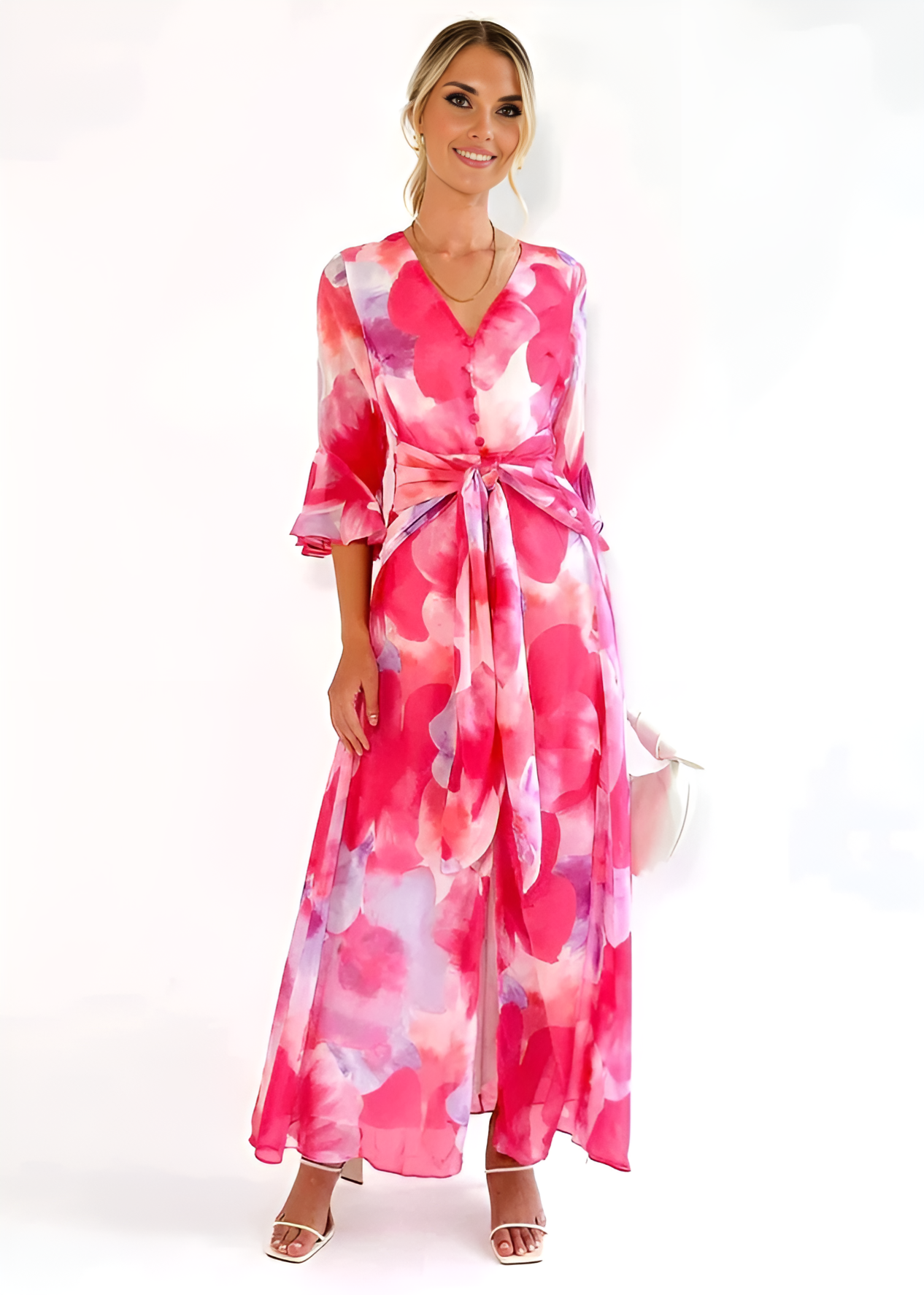 Geneviève - Robe de femme raffinée Rose 2