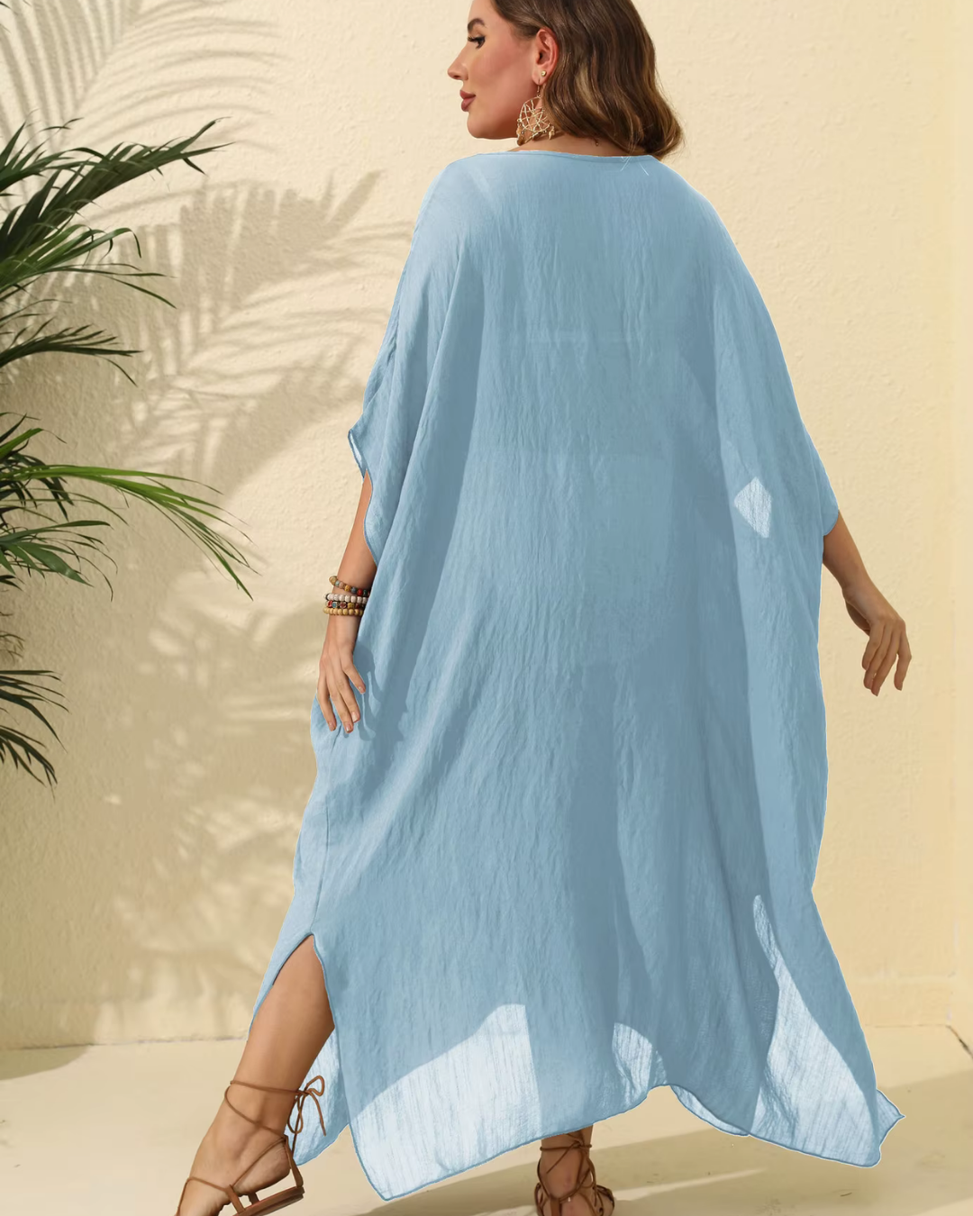 Gennifer - Robe minimaliste pour les journées d'été décontractées et les loisirs Bleu foncé 2