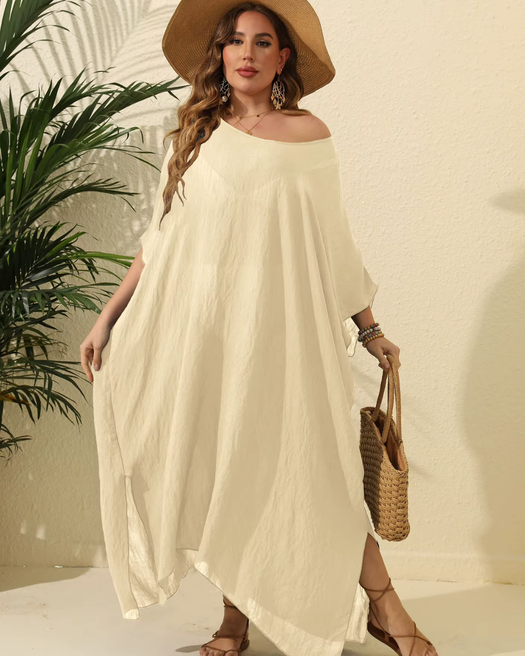 Gennifer - Robe minimaliste pour les journées d'été décontractées et les loisirs Kaki 2