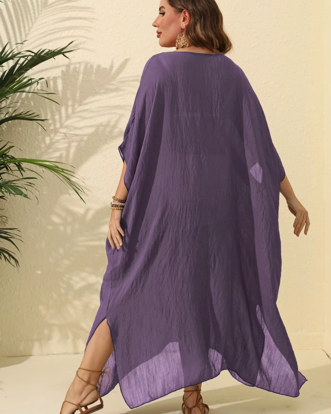 Gennifer - Robe minimaliste pour les journées d'été décontractées et les loisirs Lila 2