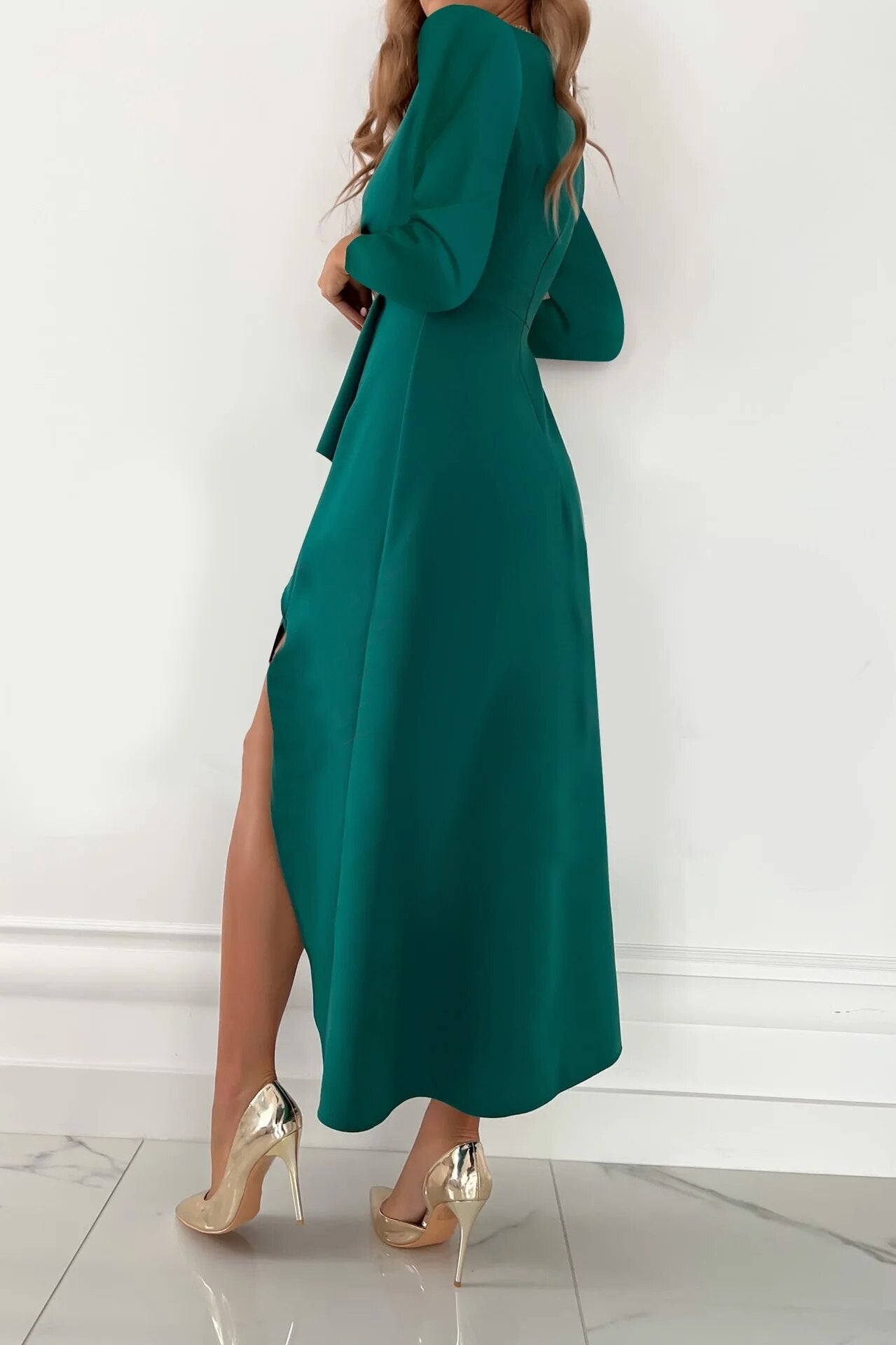Gilia - Une robe élégante et intemporelle pour toutes les occasions Vert 2