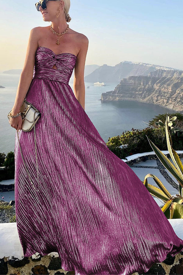 Charlotte - Robe femme maxi épaules nues