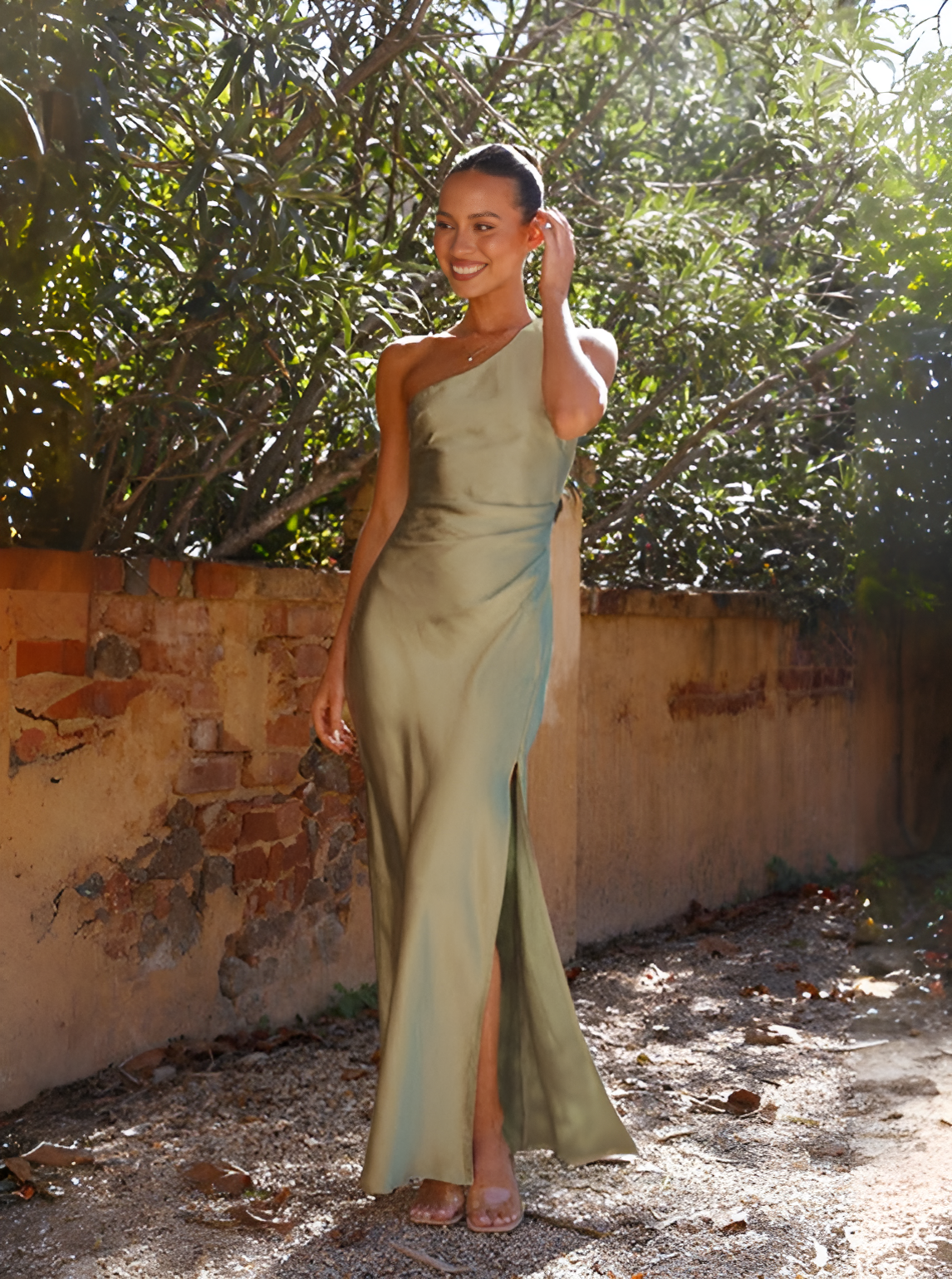 Gwendoline - Robe maxi sexy à couper le souffle Vert 3
