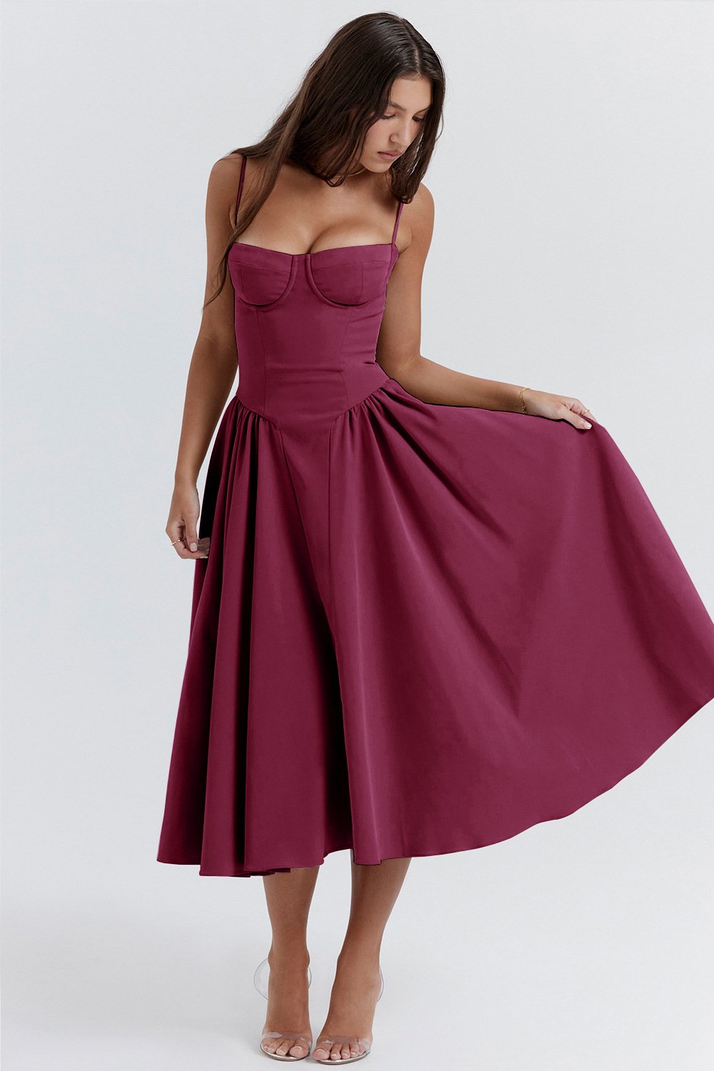 Hélène – Robe Midi Femme Ample et Légère à Bretelles 10