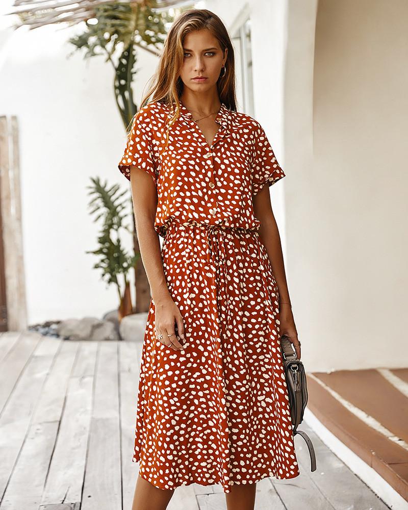 Héloïse – Robe d’Été Femme Imprimé à Pois Tendance 2