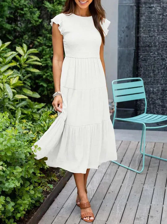 Habyline - Robe d'été élégante Blanc