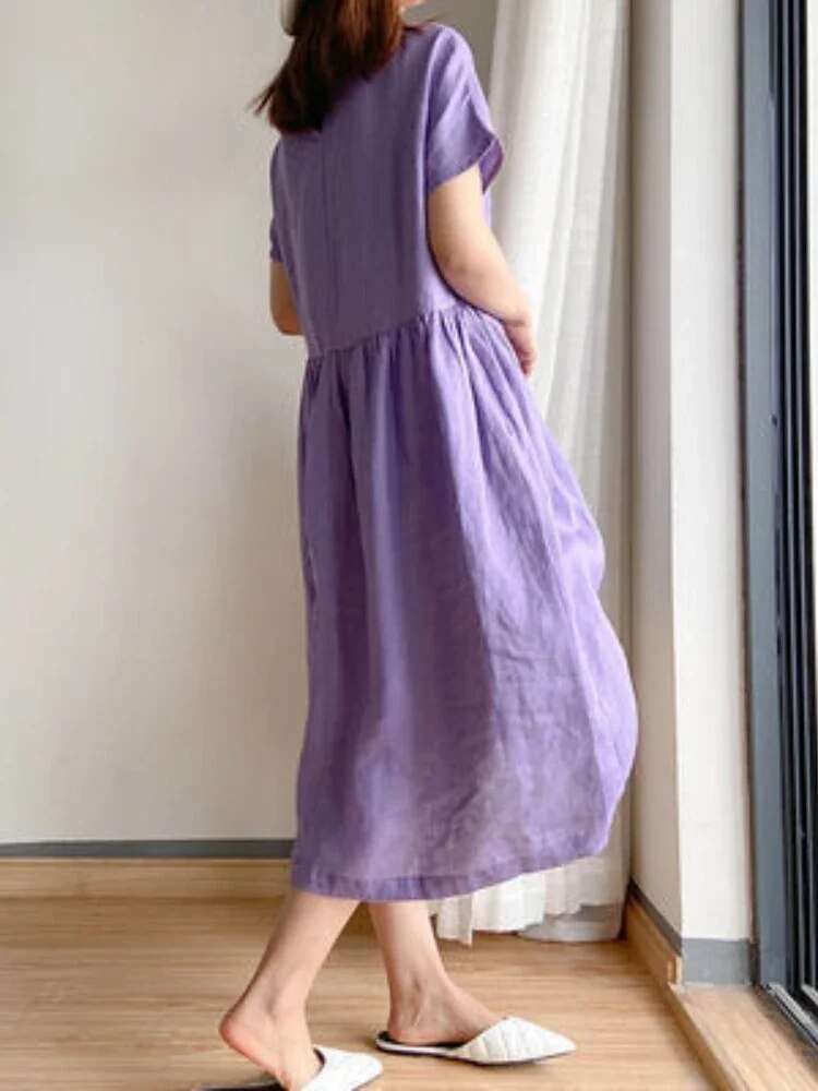 Hacina - Robe grande taille Lila