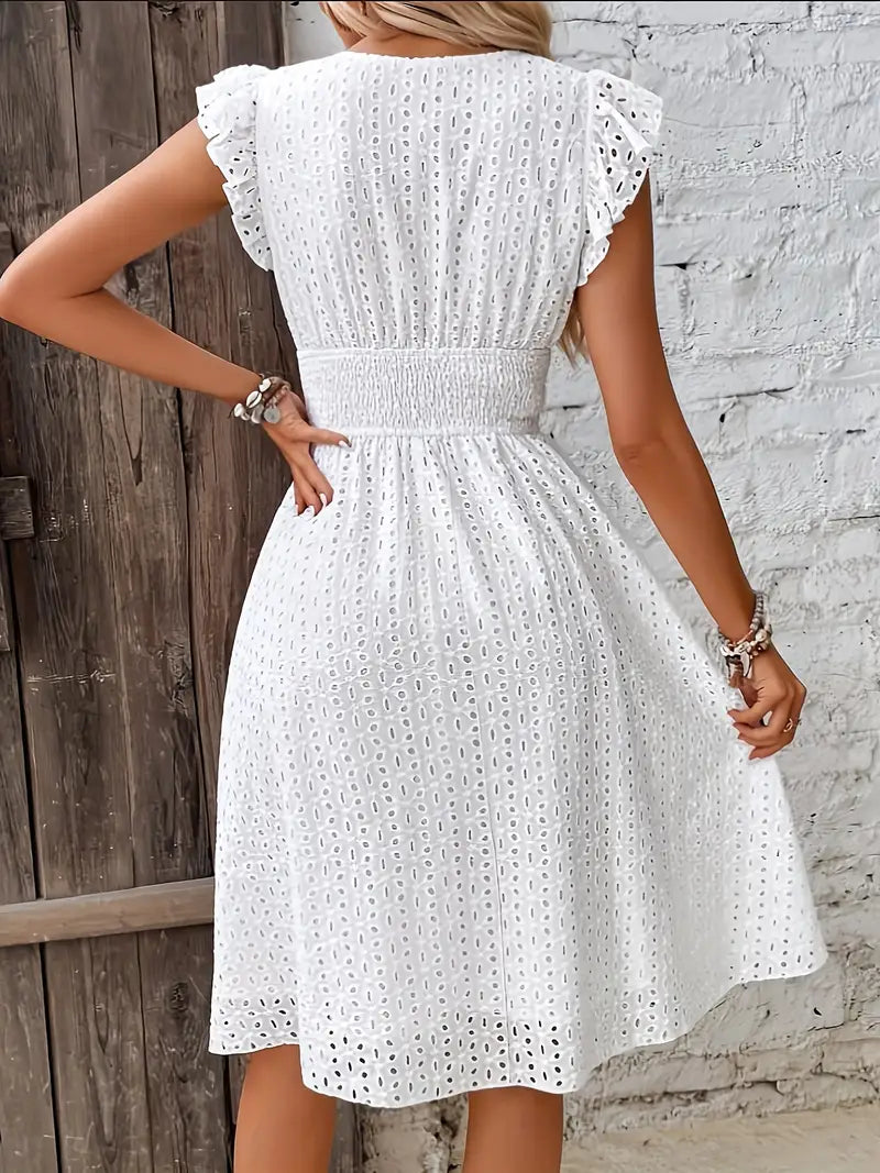 Halima - Robe blanche élégante Blanc 2