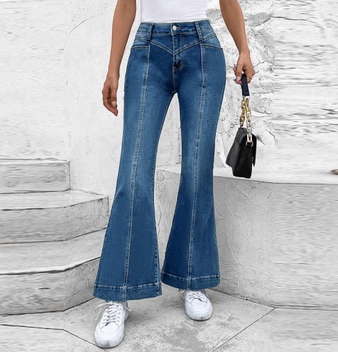 Hildegard - Femmes Jeans évasés Bleu 2