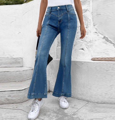 Hildegard - Femmes Jeans évasés Bleu 3